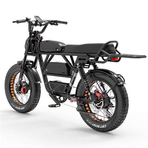 Vélo électrique LANKELEISI X Black Knight Bleu 2000W 48V 45ah