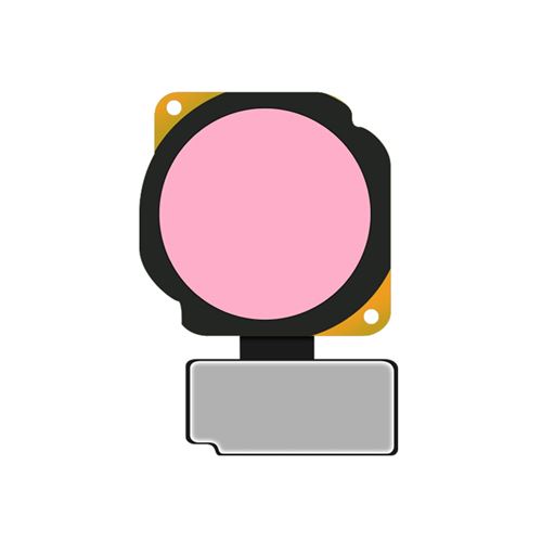 Bouton Home pour Honor Play de Remplacement avec Nappe de connexion Rose Clappio