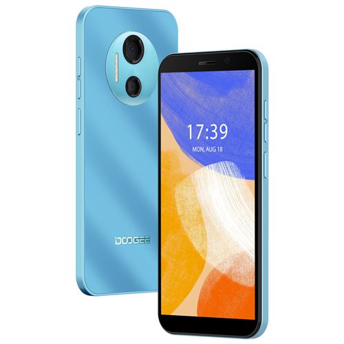 Telephone portable DOOGEE X97PRO smartphone Écran 6,0 pouces 4Go + 64Go Prend NFC Google Pay 4G Android 12.0 - Bleu