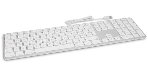LMP USB Keyboard KB-1243 Argent - Clavier AZERTY USB Mac - Clavier - LMP