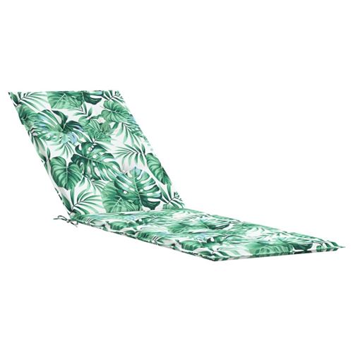 Coussin de chaise longue motif de feuilles tissu oxford