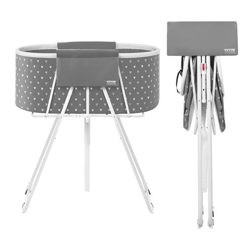 Baignoire Pliable Chien Station de Douche Surélevée Portable-VEVOR Chiens Chats Petite Moyenne Taille Intérieur Extérieur-Gris