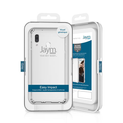 JAYM - Coque de protection pour téléphone portable - renforcé, test de chute 2 m - polyuréthanne thermoplastique (TPU) - transparent - pour Samsung Galaxy A04s, A13