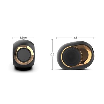 27€04 sur Haut-parleurs Enceinte Bluetooth 5W Mains-libres USB Carte Micro  SD AUX Bleu YONIS - Enceinte sans fil - Achat & prix