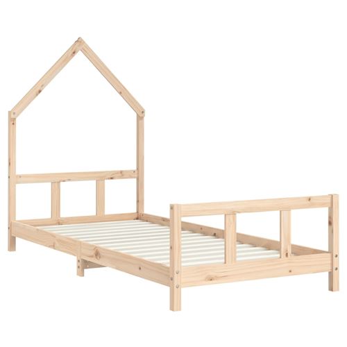 Vidaxl cadre de lit pour enfant 90x190 cm bois de pin massif VIDAXL