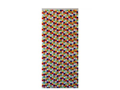 Rideau de porte chenille Katmandou, 90 x 220 cm, multicolore - Morel