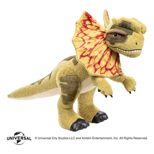 Non Communiqué Vert Jurassic Park - Peluche Dilophoasaurus Rex 25 Cm