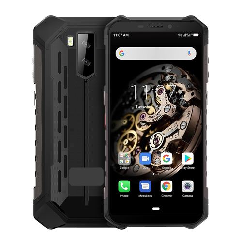 Smartphone Incassable Android 8.1 Téléphone Antichoc 5.5 Pouces 2Go + 16Go Noir + SD 8Go YONIS