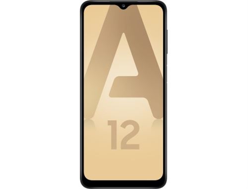 Samsung Galaxy A12 - 4G smartphone - double SIM - RAM 4 Go / Mémoire interne 64 Go - microSD slot - Écran LCD - 6.5 - 1600 x 720 pixels - 4x caméras arrière 48 MP, 5 MP, 2 MP, 2 MP - front camera 8 MP - noir