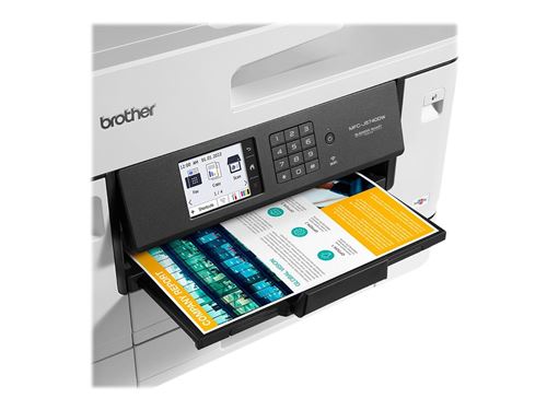 Brother MFC-J5740DW - Imprimante multifonctions - couleur - jet d'encre - A3 (support) - jusqu'à 25 ppm (copie) - jusqu'à 28 ppm (impression) - 600 feuilles - 33.6 Kbits/s - USB 2.0, LAN, Wi-Fi(n), hôte USB