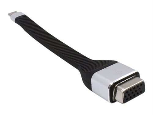i-Tec USB-C Flat VGA Adapter - Adaptateur vidéo externe - USB-C 3.1 - VGA - noir