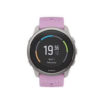 Suunto 5 Peak - 43 mm - gris - montre de sport avec sangle - silicone - taille du bracelet : S/M - affichage 1.1" - Bluetooth - 39 g - baies sauvages