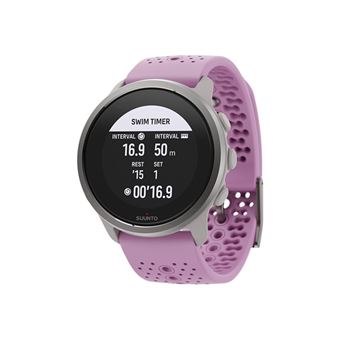 Suunto 5 Peak - 43 mm - gris - montre de sport avec sangle - silicone - taille du bracelet : S/M - affichage 1.1" - Bluetooth - 39 g - baies sauvages