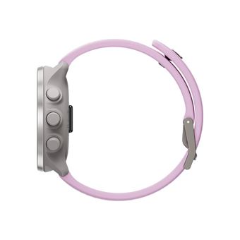 Suunto 5 Peak - 43 mm - gris - montre de sport avec sangle - silicone - taille du bracelet : S/M - affichage 1.1" - Bluetooth - 39 g - baies sauvages