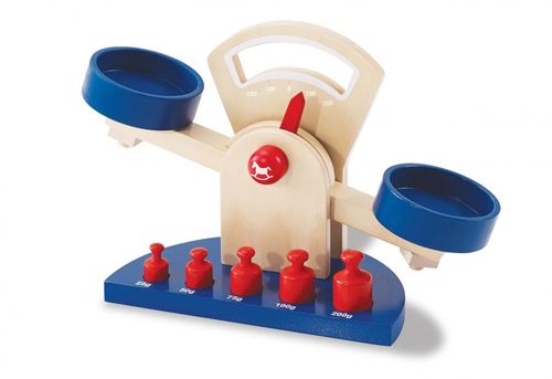 Pinolino Balance Willy avec accessoires tilleul et MDF laqué clair et multicolore