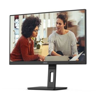AOC 24E3QAF - Écran LED - 24" - 1920 x 1080 Full HD (1080p) @ 75 Hz - IPS - 1000:1 - 4 ms - HDMI, VGA, DisplayPort - haut-parleurs - noir texturé