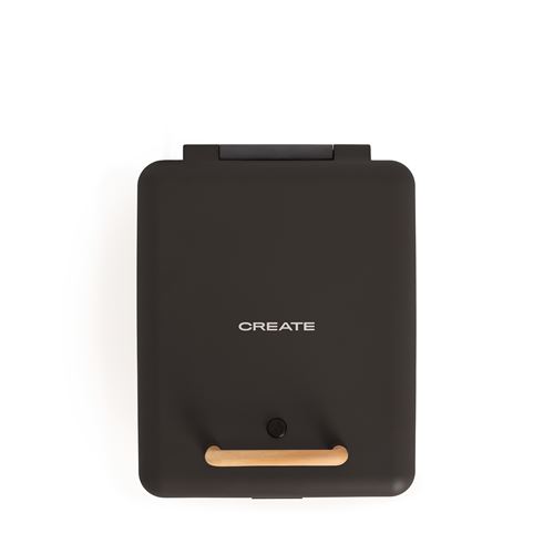 CREATE Stone Studio - Appareil &Agrave; Croque-monsieur, Grill Et Gaufrier &Agrave; Plaques Interchangeables