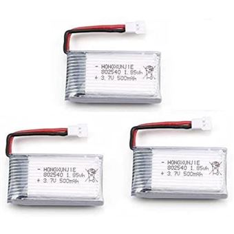 YUNIQUE GREEN-CLEAN-POWER - 2 Pièces Batterie Lipo Rechargeable 3.7V 1800mAh | Compatible avec KY601S, Série SYMA X5, WLtoys K989, Drone | Design élégant, Facile à Installer, Argent YUNIQUE GREEN-CLEAN-POWER - 2 Pièces Batterie Lipo Rechargeable 3.7V 1800mAh | Compatible avec KY601S, Série SYMA X5, WLtoys K989, Drone | Design élégant, Facile à Installer, Argent