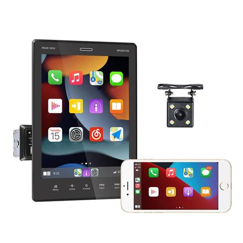 Autoradio 9.5 Pouces Carplay Bluetooth FM USB Écran Tactile Haute Résolution YONIS