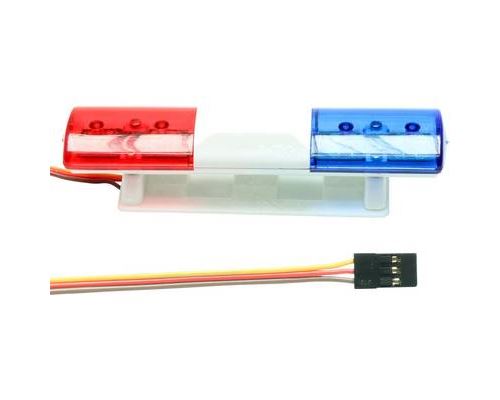 Pichler Éclairage de police LED bleu, rouge clignotant 5 - 6 V C6956