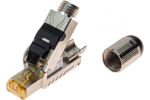 KOMELEC Connecteur rj45 cat8 blindé pour câble monobrin ou multibrins