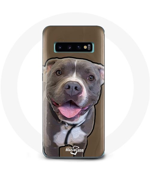 Coque pour Samsung Galaxy S10 Plus Grey Pitbull Maniacase