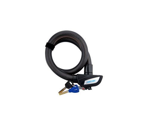 Non Communiqué Noir Fischer Câble Antivol Pour Vélo, Longueur : 850 Mm,
