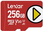 Carte mémoire Lexar Play micro SDXC UHS-I 256 Go Rouge