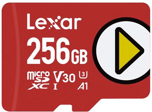 Carte mémoire Lexar Play micro SDXC UHS-I 256 Go Rouge