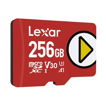 Carte mémoire Lexar Play micro SDXC UHS-I 256 Go Rouge