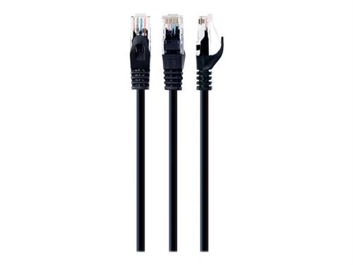 Cablexpert - Cordon de raccordement - RJ-45 (M) pour RJ-45 (M) - 1 m - UTP - CAT 6 - moulé, bloqué - noir