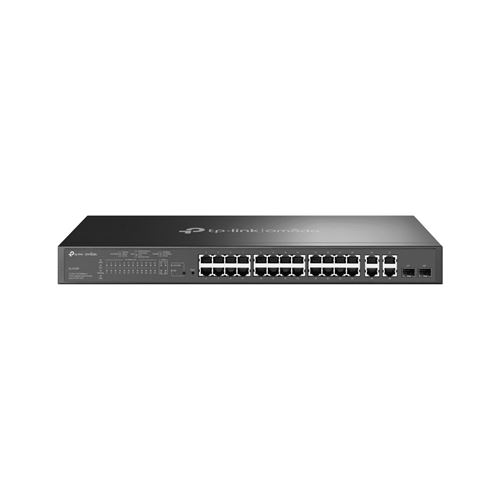Tp-Link Smart Poe Switch T1500-28Pct - Commutateur - 24 X 10/100 (Poe) + 2 X Sfp + 4 X 10/100/1000 - Montable Sur Rack - Poe
