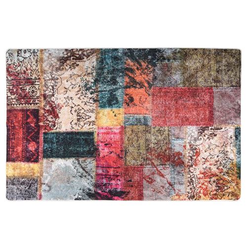 Vidaxl Tapis Patchwork Multicolore - Image 3