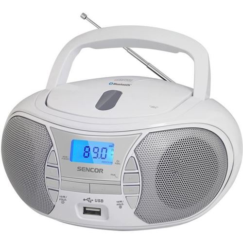 Lecteur Radio CD - Spt 2700 Wh - 3 W - CD / Bluetooth / Mp3 - Blanc