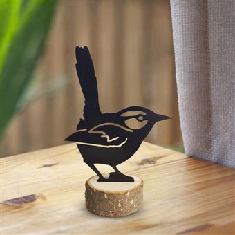Silhouette en Métal Sculpture d'oiseau FONGWAN Pivert Animal