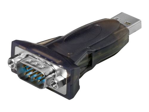 goobay - Adaptateur série - USB 2.0 - RS-232 - noir
