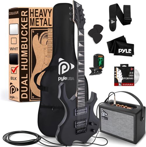 Guitare électrique - Pyle - Noir mat