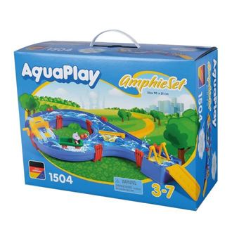 aquaplay set amphie - circuit de jeu deau - 1 vehicule + 1 figurine