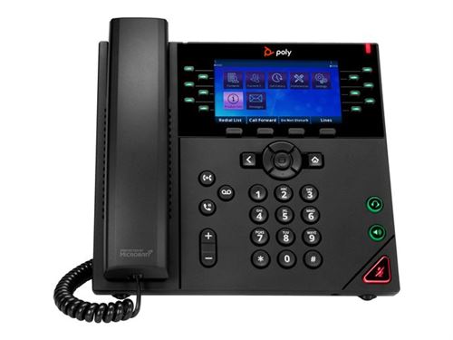 Poly VVX 450 - OBi Edition - téléphone VoIP - (conférence) à trois capacité d appel - SRTP, SIP, SDP - 12 lignes - noir