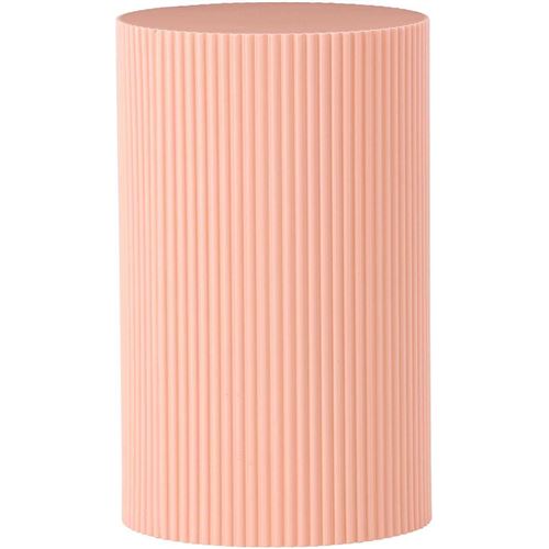 Designer Side Table and Pedestal "Lenox" Peach VE DESIGN