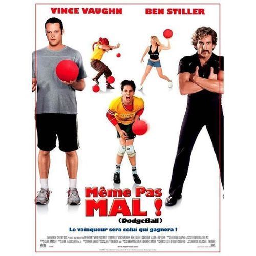 Même pas mal (Dodgeball) - 2004 - Ben Stiller, Christine Taylor - 40x60cm - Affiche de cinéma originale pliée