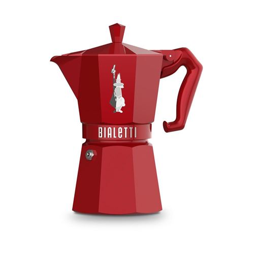 Cafetière Moka Exclusive rouge 6 tasses - Bialetti - Rouge - Aluminium