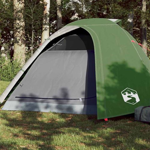 Tente de camping à dôme 4 personne vert imperméable