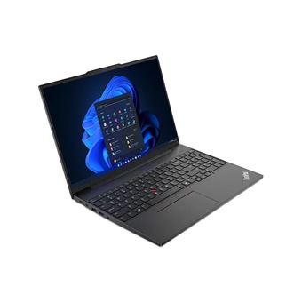 Lenovo ThinkPad E16 Gen 2 21MA - Conception de charnière à 180 degrés - Intel Core Ultra 7 - 155H / jusqu'à 4.8 GHz - Win 11 Pro - Intel Arc Graphics - 16 Go RAM - 512 Go SSD TCG Opal Encryption 2, NVMe - 16" IPS 1920 x 1200 - Gigabit Ethernet - Wi-Fi