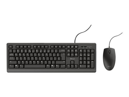 Trust TKM-250 - Toetsenbord en muis set - USB