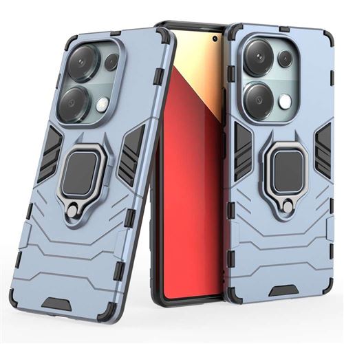 Coque pour Xiaomi Redmi Note 13 Pro 4G / Poco M6 Pro 4G - housse etui rigide anti choc + verre trempe - BLEU FONCE - htdmobiles