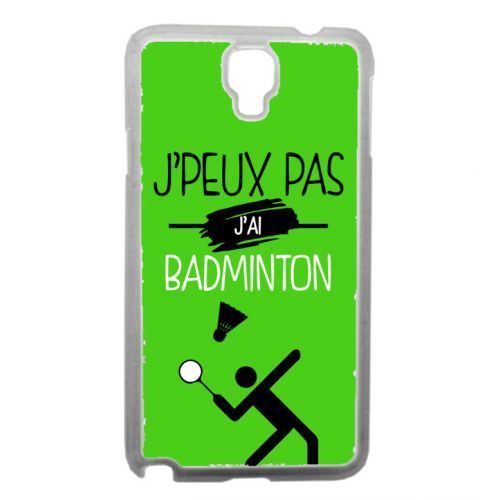 Coque transparente galaxy note 3 neo j peux pas j ai badminton 11