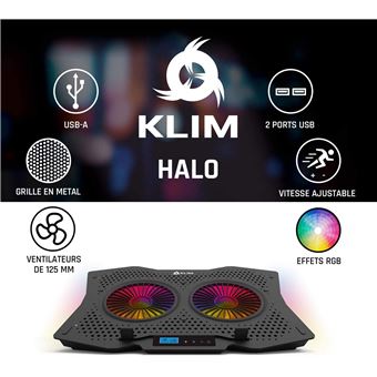 Support pour ordinateur Klim Techs KLIM Halo Support refroidisseur