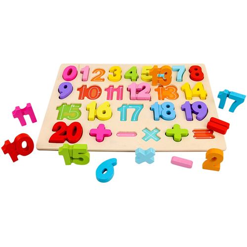 Puzzle Blocs de construction Conseil alphanumérique Illumination Scratch Board bébé Planche à dessin numérique - Multicolore