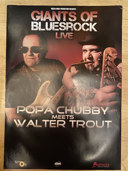 Giants Of Bluesrock live - Popa Chubby Meets Walter Trout - 40x60cm - Affiche